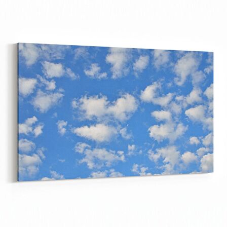 Olla 15643Y Gökyüzü Bulut Görseli  Yatay Kanvas Tablo (Ölçü: 45X30)