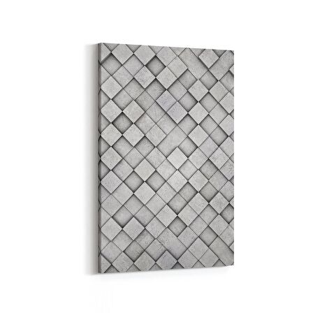 Olla 12446D Beton Görseli Dikey Kanvas Tablo (Ölçü: 20X30)