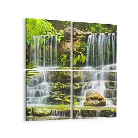 Olla 14368K4 Doğa / Manzara Görseli Kare 4'lü Kanvas Tablo (Ölçü: 105X105)