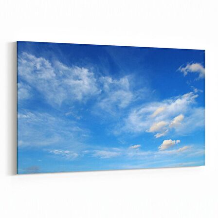 Olla 15488Y Gökyüzü Bulut Görseli  Yatay Kanvas Tablo (Ölçü: 70X50)