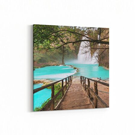 Olla 13643K Doğa / Manzara Görseli Kare Kanvas Tablo (Ölçü: 25X25)