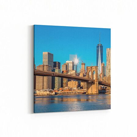 Olla 18674K Yapı Görseli Kare Kanvas Tablo (Ölçü: 25X25)