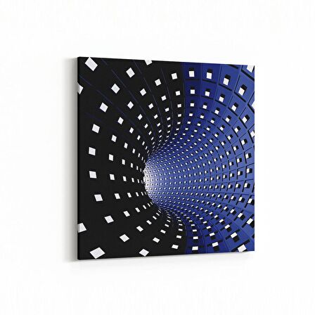 Olla 10254K Abstract Girdap Görsel Kare Kanvas Tablo (Ölçü: 100X100)
