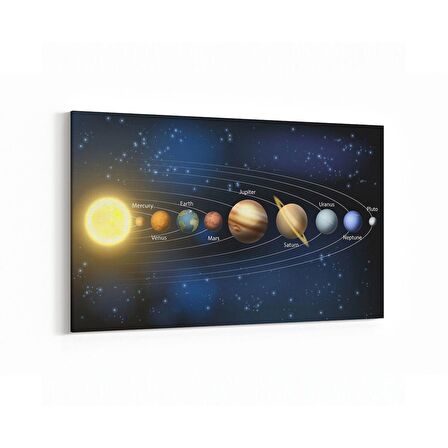 Olla 17636Y Uzay Görseli Yatay Kanvas Tablo (Ölçü: 90X60)