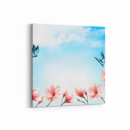 Olla 10936K Ağaç Görseli Kare Kanvas Tablo (Ölçü: 25X25)