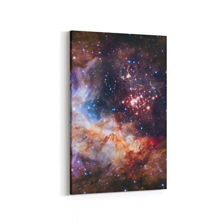 Olla 17665D Uzay Görseli Dikey Kanvas Tablo (Ölçü: 60X90)