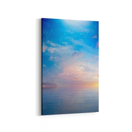 Olla 15912D Günbatımı Görseli Dikey Kanvas Tablo (Ölçü: 20X30)