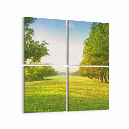Olla 13735K4 Doğa / Manzara Görseli Kare 4'lü Kanvas Tablo (Ölçü: 65X65)