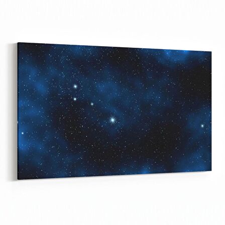 Olla 14641Y Gece Gökyüzü Görseli Yatay Kanvas Tablo (Ölçü: 30X20)