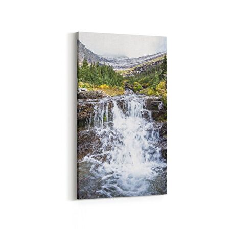 Olla 14205DD Doğa / Manzara Görseli Dikey Dar Kanvas Tablo (Ölçü: 30X60)