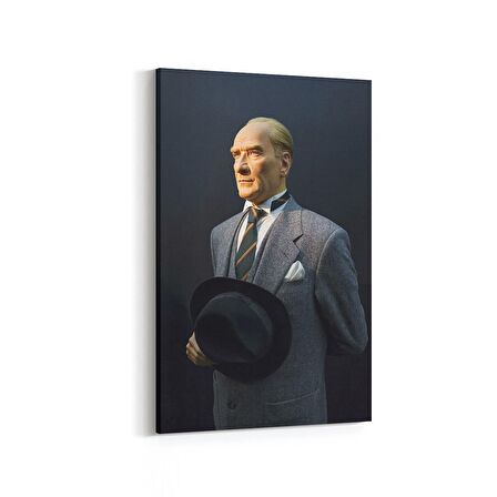 Olla 12421D Mustafa Kemal Atatürk Dikey Kanvas Tablo (Ölçü: 100X150)