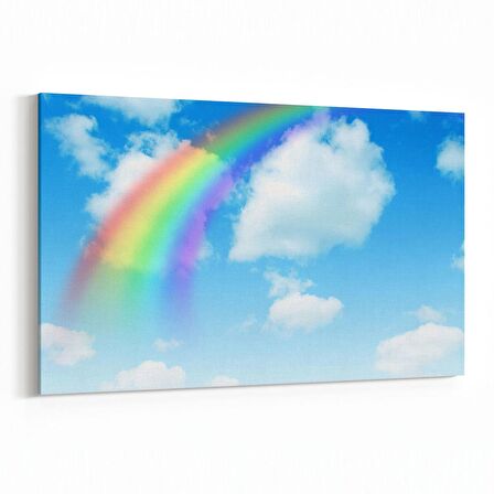 Olla 15679Y Gökyüzü Bulut Görseli  Yatay Kanvas Tablo (Ölçü: 45X30)