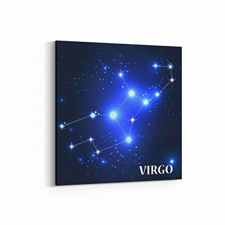 Olla 14743K Gece Gökyüzü Görseli Kare Kanvas Tablo (Ölçü: 25X25)