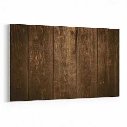 Olla 12037Y Ahşap Desen Görseli Yatay Kanvas Tablo (Ölçü: 30X20)