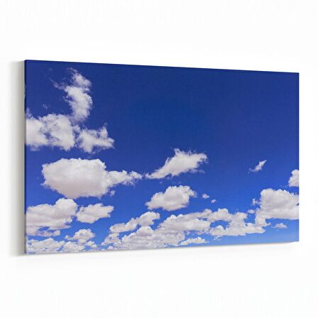 Olla 15685Y Gökyüzü Bulut Görseli  Yatay Kanvas Tablo (Ölçü: 30X20)