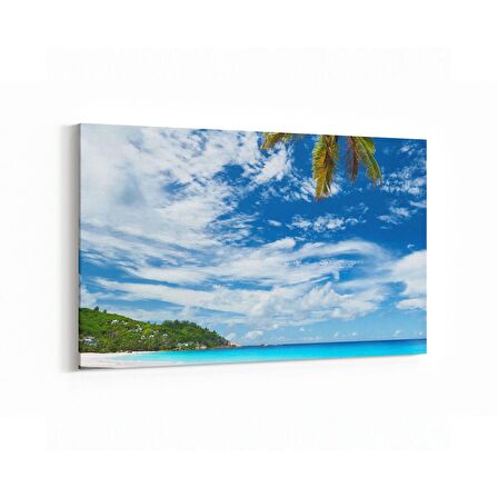 Olla 16471Y Kumsal / Sahil Görseli Yatay Kanvas Tablo (Ölçü: 150X100)