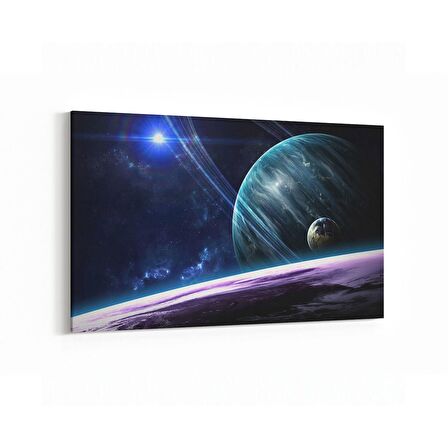 Olla 17653Y Uzay Görseli Yatay Kanvas Tablo (Ölçü: 45X30)