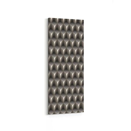 Olla 10055DI Abstract 3 Boyut Görsel Dikey İnce Kanvas Tablo (Ölçü: 40X120)