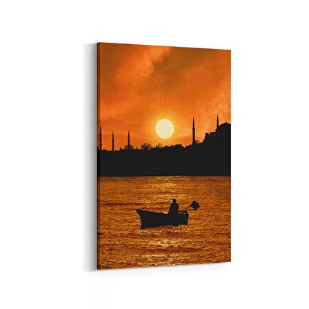 Olla 18584D Yapı Görseli Dikey Kanvas Tablo (Ölçü: 60X90)
