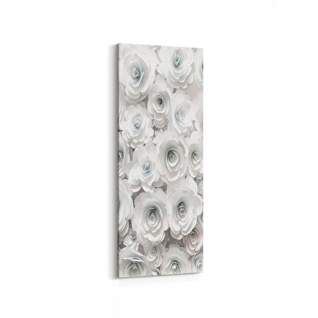 Olla 11597DI Çiçek Görseli Dikey İnce Kanvas Tablo (Ölçü: 40X120)