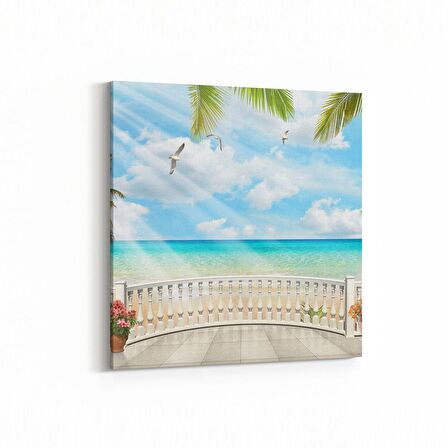 Olla 14149K Doğa / Manzara Görseli Kare Kanvas Tablo (Ölçü: 30X30)