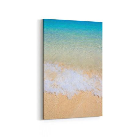 Olla 16434D Kumsal / Sahil Görseli Dikey Kanvas Tablo (Ölçü: 100X150)