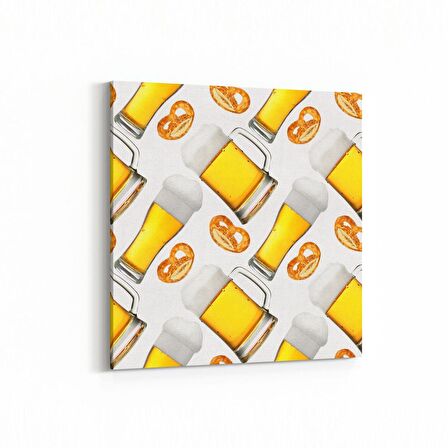 Olla 15222K Gıda Görseli Kare Kanvas Tablo (Ölçü: 25X25)