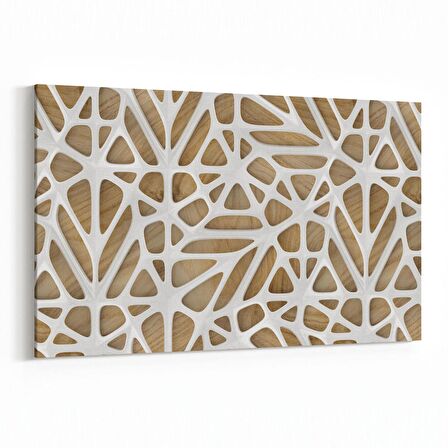 Olla 14888Y Geometrik Desen Görseli Yatay Kanvas Tablo (Ölçü: 90X60)