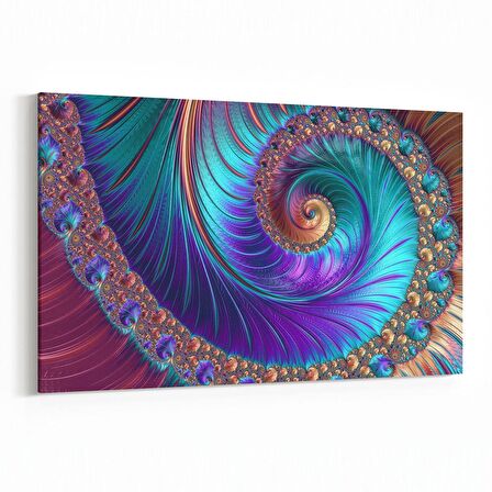 Olla 10126Y Abstract Görsel Yatay Kanvas Tablo (Ölçü: 120X80)