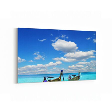 Olla 16372Y Kumsal / Sahil Görseli Yatay Kanvas Tablo (Ölçü: 150X100)