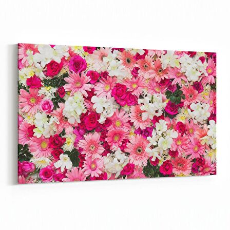 Olla 11581Y Çiçek Görseli Yatay Kanvas Tablo (Ölçü: 150X100)