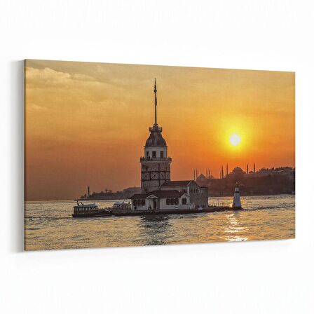 Olla 16058Y Günbatımı Görseli Yatay Kanvas Tablo (Ölçü: 45X30)