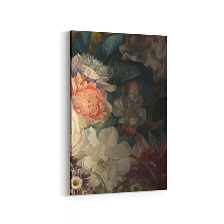 Olla 11774D Çiçek Görseli Dikey Kanvas Tablo (Ölçü: 60X90)