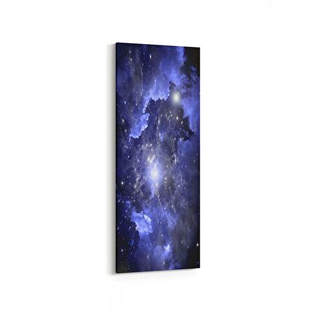 Olla 14732DI Gece Gökyüzü Görseli Dikey İnce Kanvas Tablo (Ölçü: 40X120)