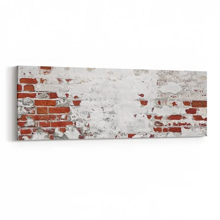 Olla 17449YI Taş / Tuğla Görseli Yatay İnce Kanvas Tablo (Ölçü: 90X30)