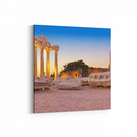 Olla 18004K Yapı Görseli Kare Kanvas Tablo (Ölçü: 25X25)