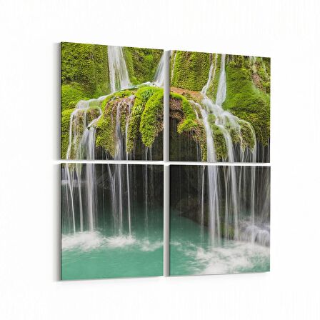 Olla 14328K4 Doğa / Manzara Görseli Kare 4'lü Kanvas Tablo (Ölçü: 145X145)