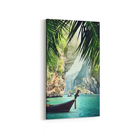 Olla 13723DD Doğa / Manzara Görseli Dikey Dar Kanvas Tablo (Ölçü: 40X80)