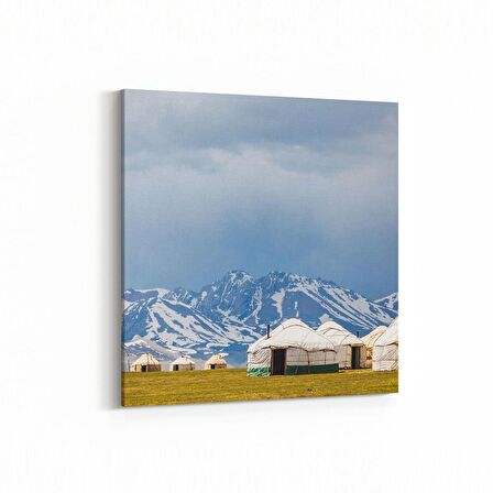 Olla 18856K4 Yapı Görseli Kare 4'lü Kanvas Tablo (Ölçü: 145X145)