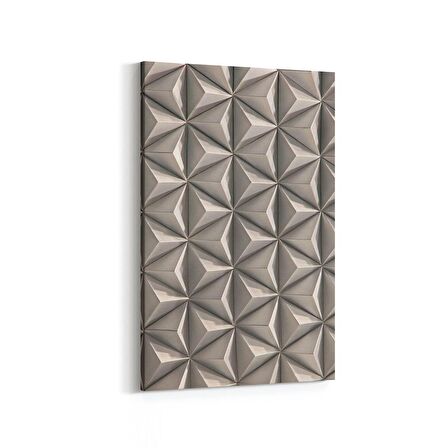 Olla 14948D Geometrik Desen Görseli Dikey Kanvas Tablo (Ölçü: 60X90)