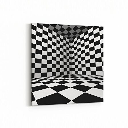 Olla 10233K Abstract Girdap Görsel Kare Kanvas Tablo (Ölçü: 30X30)