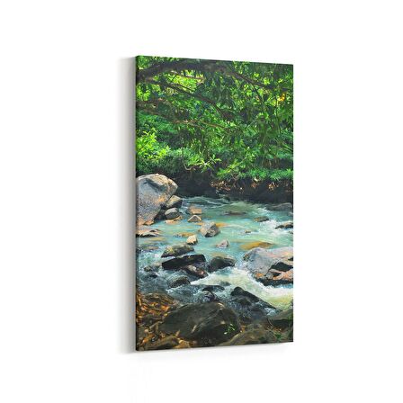 Olla 13217DD Doğa / Manzara Görseli Dikey Dar Kanvas Tablo (Ölçü: 40X80)