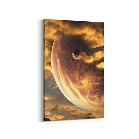 Olla 17641D Uzay Görseli Dikey Kanvas Tablo (Ölçü: 60X90)