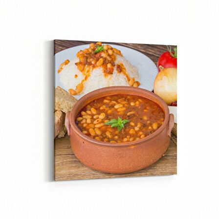 Olla 15308K Gıda Görseli Kare Kanvas Tablo (Ölçü: 100X100)