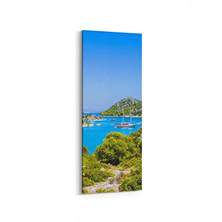 Olla 14455DI Doğa / Manzara Görseli Dikey İnce Kanvas Tablo (Ölçü: 40X120)