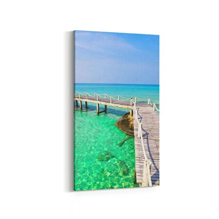 Olla 13644DD Doğa / Manzara Görseli Dikey Dar Kanvas Tablo (Ölçü: 30X60)