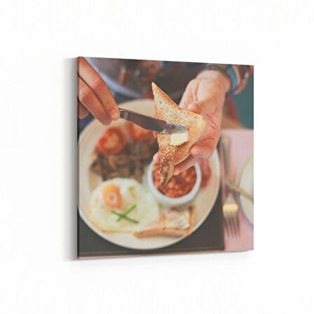 Olla 15104K Gıda Görseli Kare Kanvas Tablo (Ölçü: 25X25)