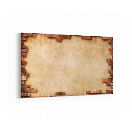 Olla 17384Y Taş / Tuğla Görseli Yatay Kanvas Tablo (Ölçü: 70X50)