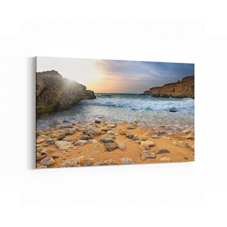 Olla 16577Y Kumsal / Sahil Görseli Yatay Kanvas Tablo (Ölçü: 120X80)