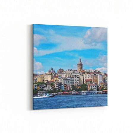 Olla 18436K Yapı Görseli Kare Kanvas Tablo (Ölçü: 25X25)